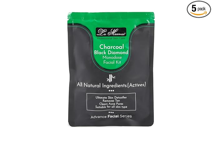 Lamarinere Charcoal Monodose Facial Kit (Pack of 10pcs)