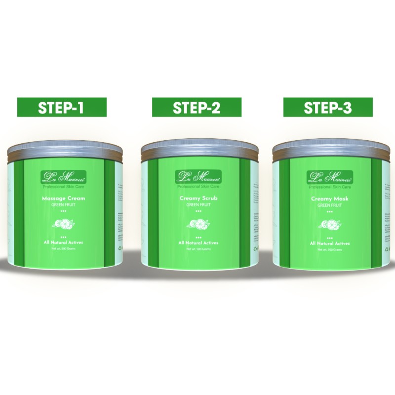 Lamarinere Green Fruit Cabin Treatment (Cream,Scrub & Mask)