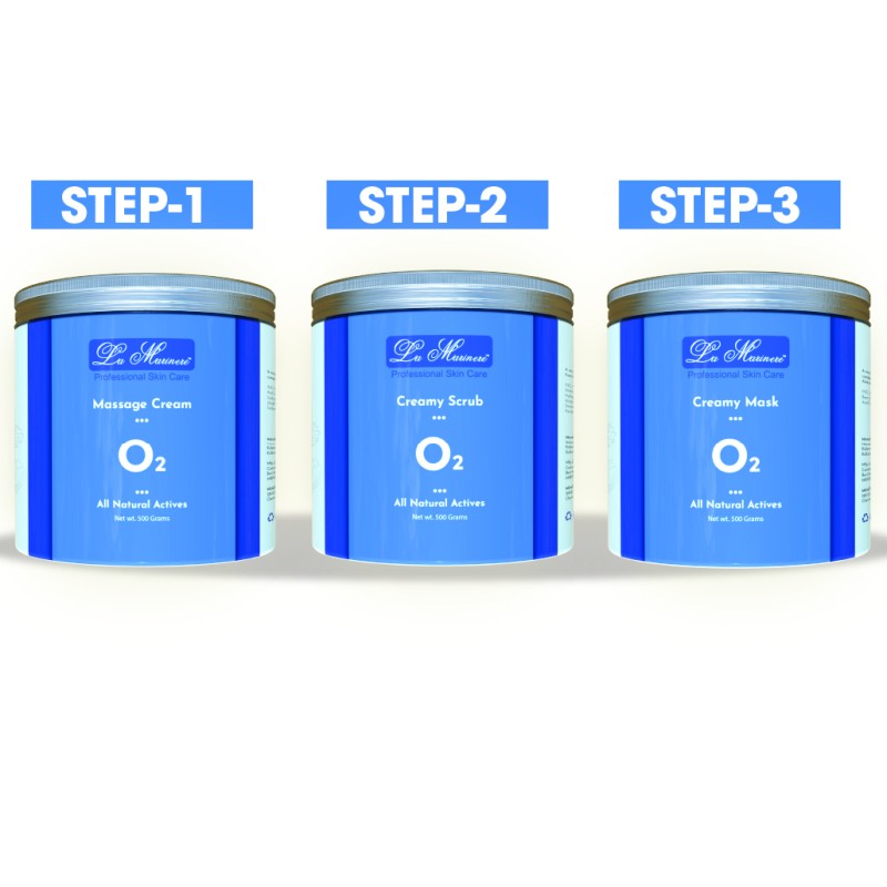 Lamarinere O2 Cabin Treatment (Cream,Scrub & Mask)