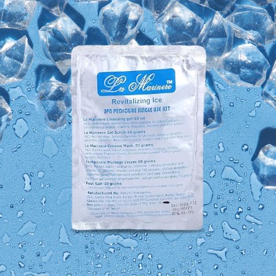 Revitalizing Ice Spa Pedicure Kit For Men & Women | Refresh And Cool Your Feet | Embrace The Chill Of Soothing Radiance | Removes Tan, Dead Skin & Impurities | Deep Cleansing & Hydrating Foot Care (Pack of 10pcs)